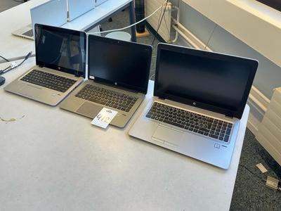 Overview picture of HP Elitebook laptop (3x)